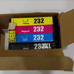 232 Ink Cartridge Set – Yellow, Magenta, Cyan, Black XL