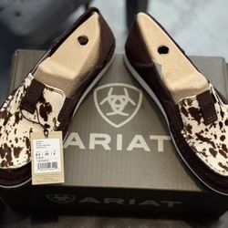 Brand New ARIAT Suede Cow Print