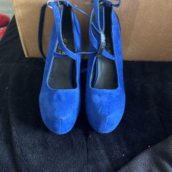 Blue Heels Size 7women 