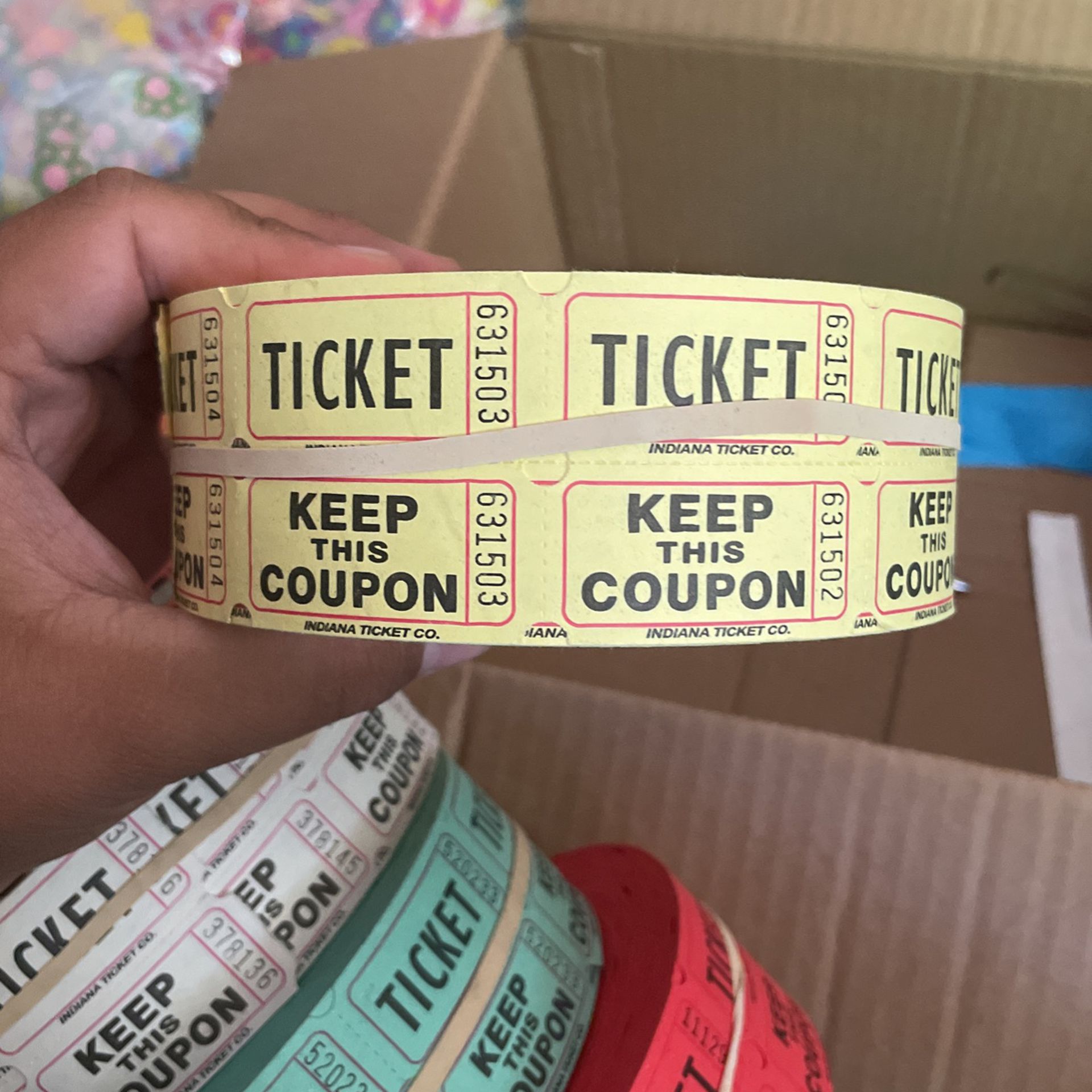 Rolls Of Tickets