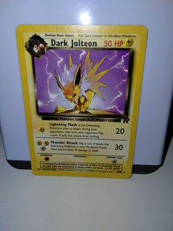 Dark Jolteon 38/82 Uncommon Team Rocket 1st Edition WOTC Pokemon Card LP