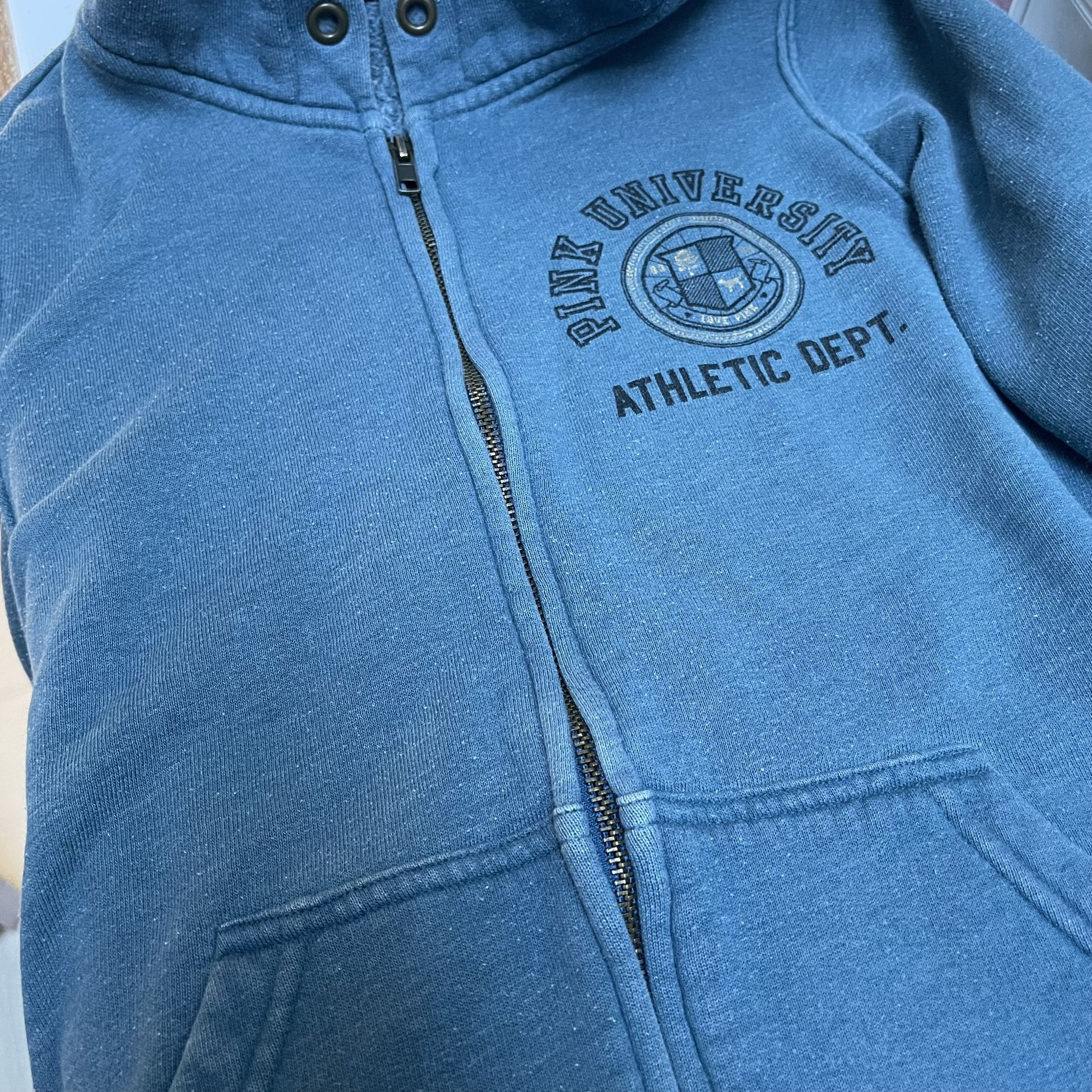 Size XS PINK Zip Up Hoodie Sweatshirt