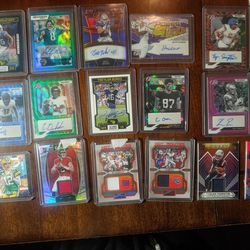 Football Autos,patches,numbered & 2 Case Hits
