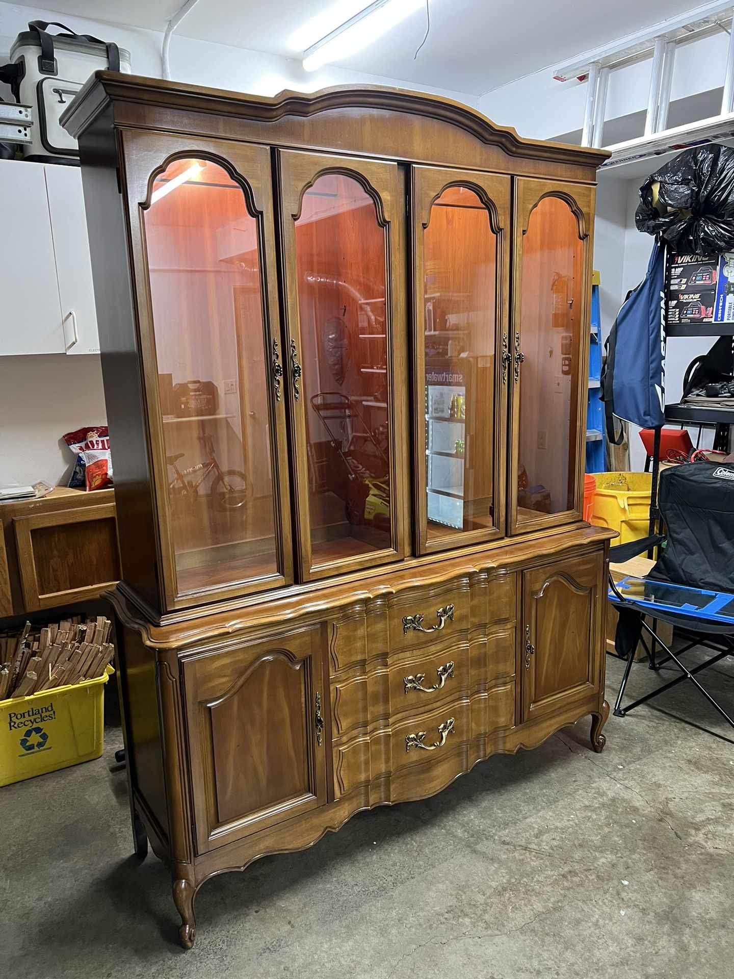 Antique 1960’s United Furniture Hutch