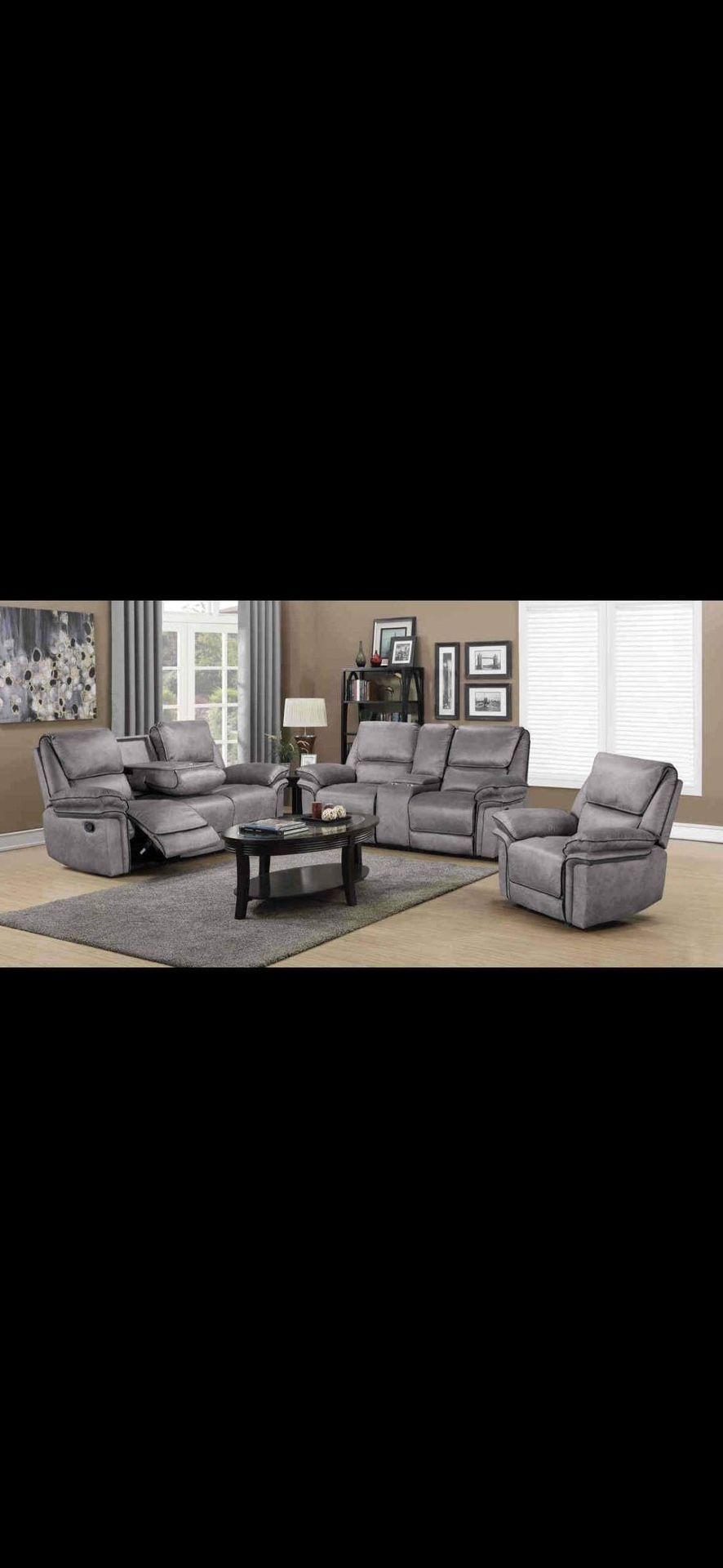 New 3pc Recliners Set