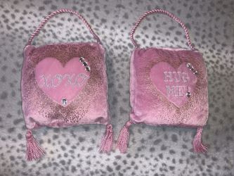 Cute pink girly diamond wall pillow decor decoration