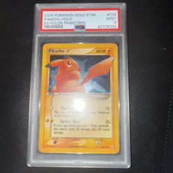 Gold Star Pikachu Grade 9 Pokémon