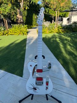 Fender John 5 Ghost Telecaster Electric Guitar Arctic White
