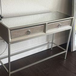 Mirrored Console Table w 2 Drawers