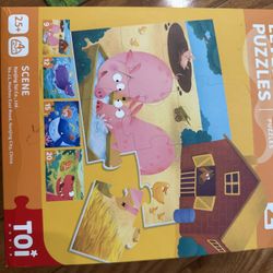 TOI Leveled Puzzles for Kids Aged 2.5 and Up