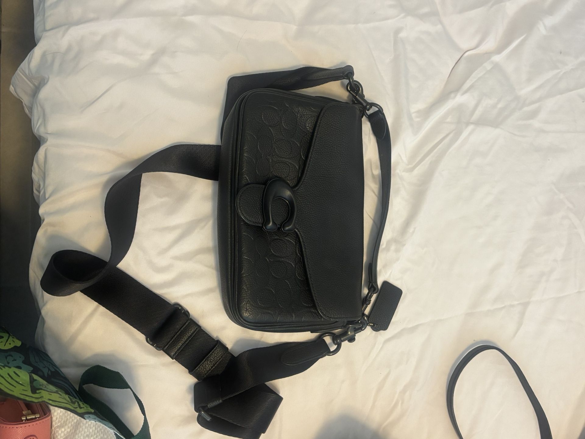 Coach Polished Pebble Leather Tabby Shoulder 