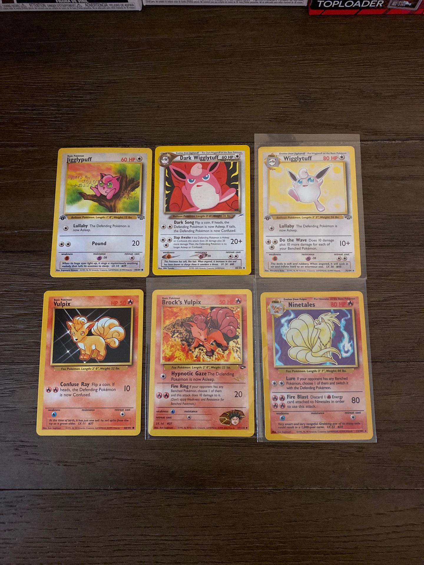 Pokmon card Wigglytuff & Ninetales Hologram