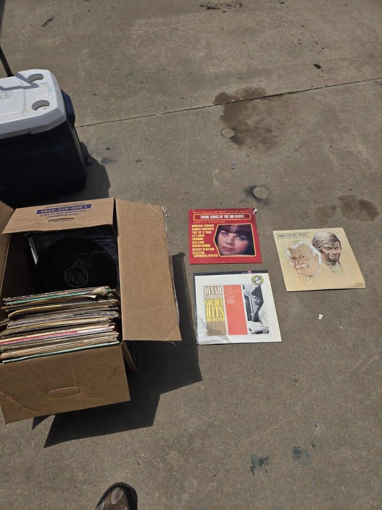 All kinds of records the full box