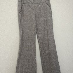 BCX Gray Flare Pants with Elastic Waistband