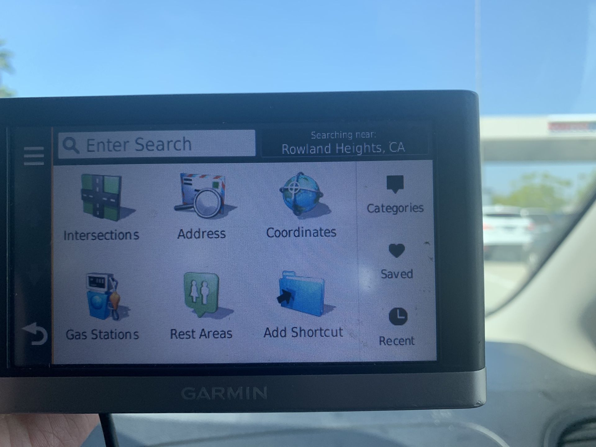 Used Garmin Car GPS 5.5inch GPS Navigation with holder