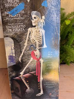 Halloween pirate Skeleton  5’ for  Halloween