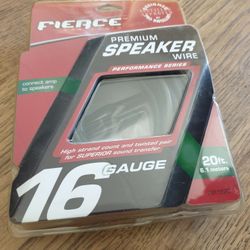Fierce Premium Speaker Wire 20ft. 16 Gauge Connect Amp to Speakers