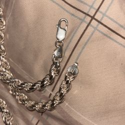 Real Rope Chain Made In Italy 925 Got Any Questions. Let Me Know.