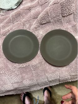 Mid-Century Jens H. Quistgaard for Dansk Matte Flamestone Pottery Small Plates