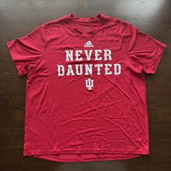 University of Indiana Never Daunted Adidas Tee