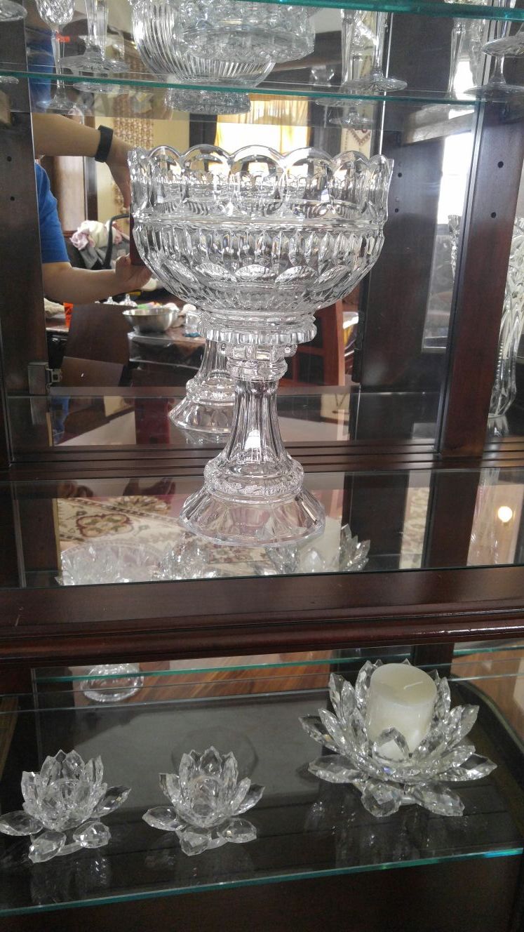 Tall Crystal bowl