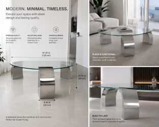 Like new premium tempered glass table