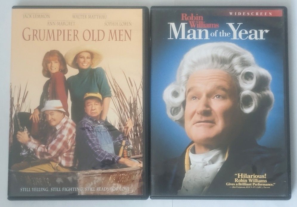 Grumpier Old Men & Man Of The Year DVDs