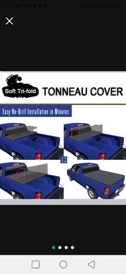 Tri fold tonneau cover for 2007-2018 Toyota Tundra Crew Max