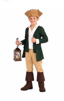 NWT Forum Novelties Paul Revere Kids Colonial Tricorn Costume SIze: Small