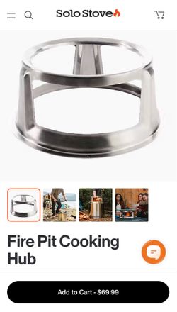 Solo stove Ranger fire pit cooking hub - Brand new.