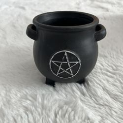 Witches Cauldron Terracotta Planter / Candy Holder – Halloween Decor