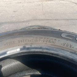 2 Llantas 215 60 R16 Dunlop Conquest Touring 