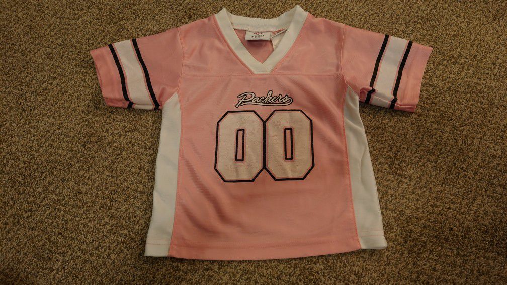 Pink NFL Green Bay Packers Jersey 2T