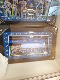 Dodgers Team Picture,  Faxcimaly Autographed Frame By Highland Mint