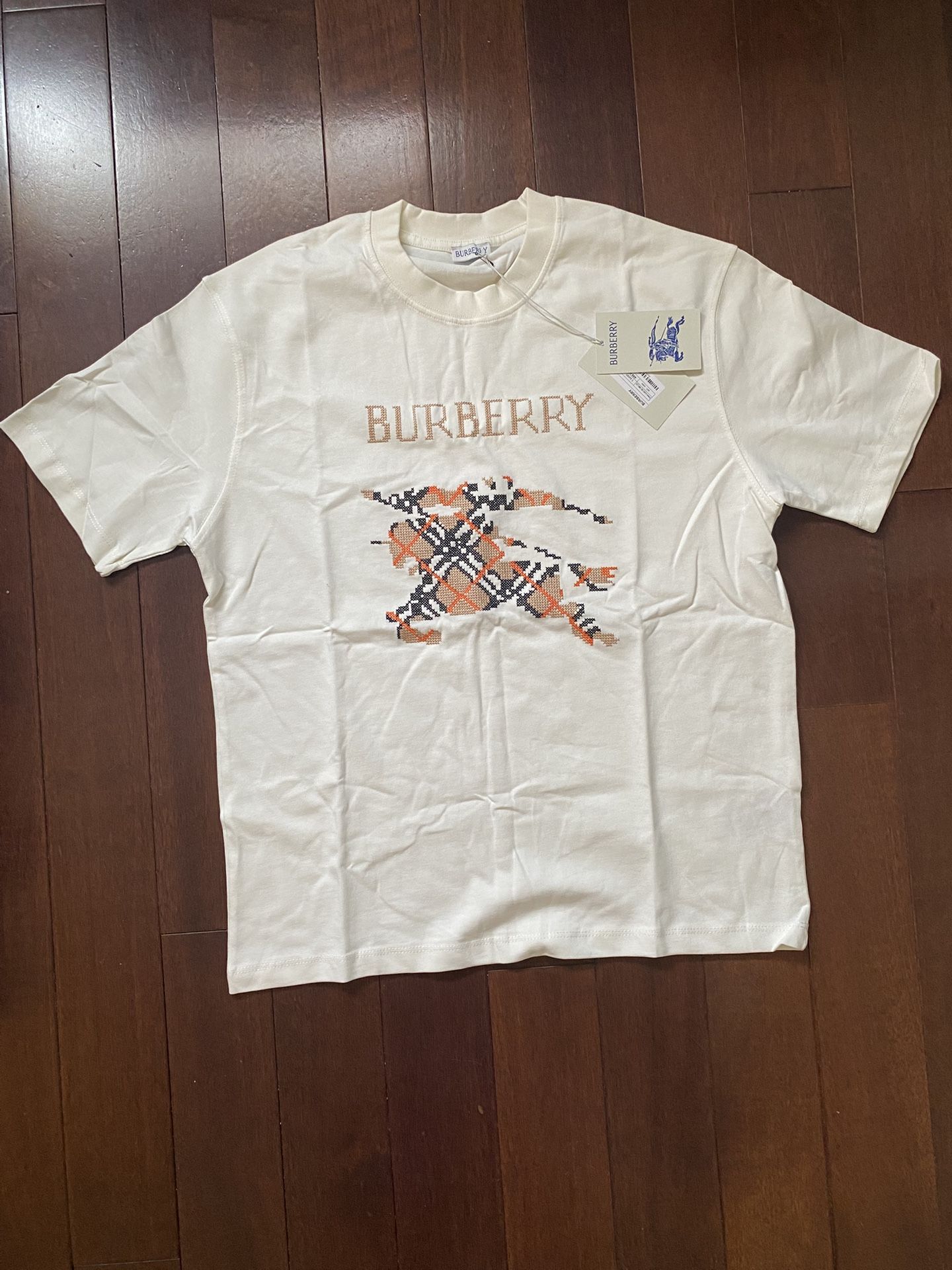 Burberry Cross Stitch EKD Cotton T-shirt.