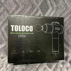 New And Sealed- TOLOCO Massage Gun, Upgrade Percussion Muscle Massage Gun for Athletes, Handheld Deep Tissue Massager, Father's Day Gifts from Daughte