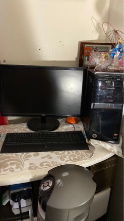 HP Desktop bundle,screen,logitic lighting keyboard $200OBO