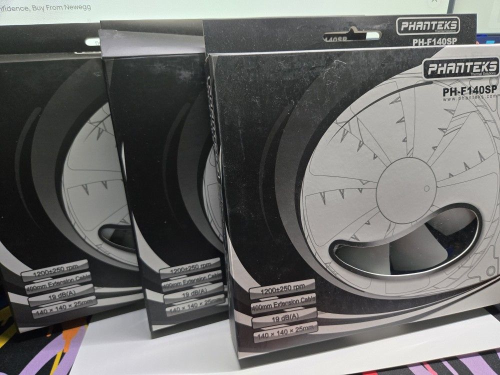 3x Planted PH-F140SP Computer Fans