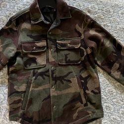 Military Style Fleece Jacket By POLO Ralph Lauren