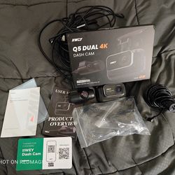 IIWEY 4K+4K Dash Cam Front and Rear, 5G Wi-Fi 64GB