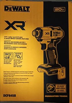 Dewalt 20v xr impact driver drill 1/4
