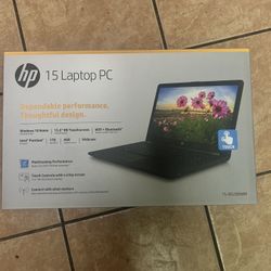 HP 15-bs289wm 15.6" 1TB HDD Touch Screen Intel Pentium N5000 Laptop