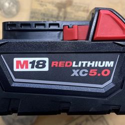 Milwaukee M18 Top Off + M18 5.0 Battery 