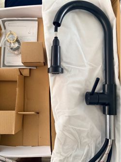 Matte Black Kitchen, Vanity Faucet– Brand New,