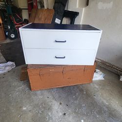 2 drawers storage cabinet