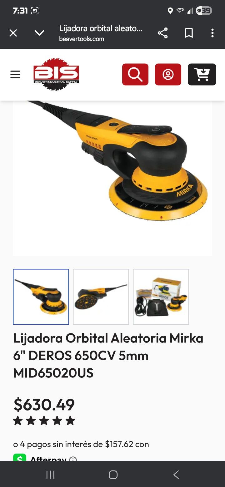 Sander Mirka 6"