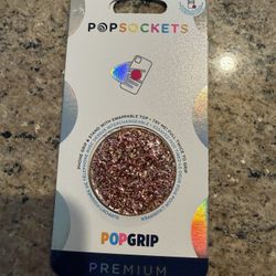 Pink Glitter Pop socket for phone