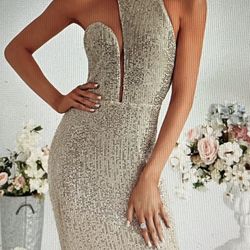 Champagne Evening Dress