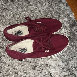 Vans Shoes Maroon Unisex Low