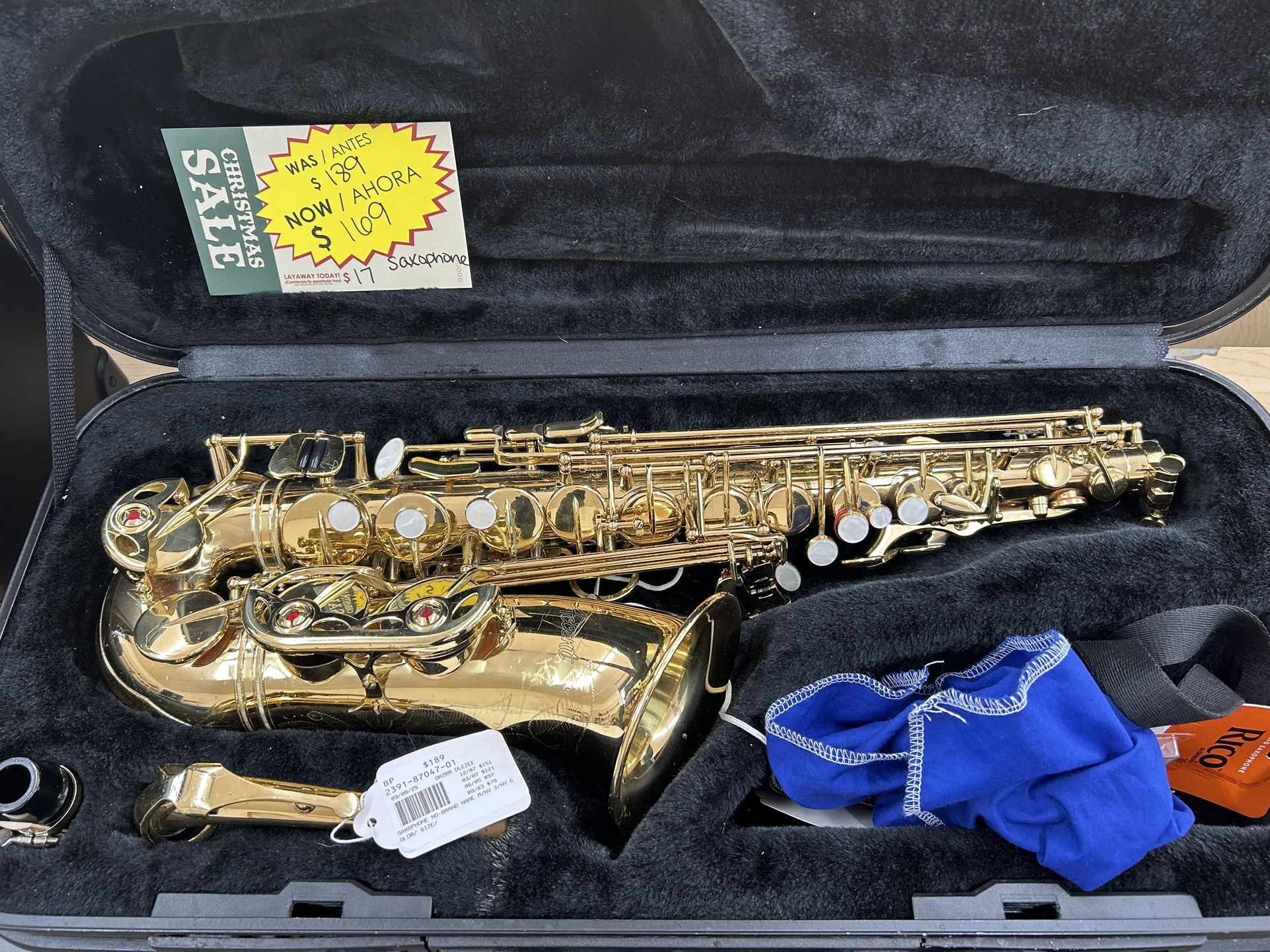 Saxophone With Case